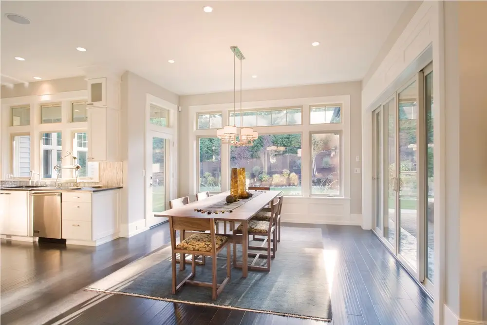 Replacement windows seen from inside a living room