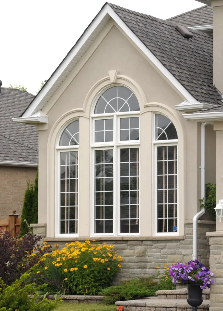 Replacement windows on a home
