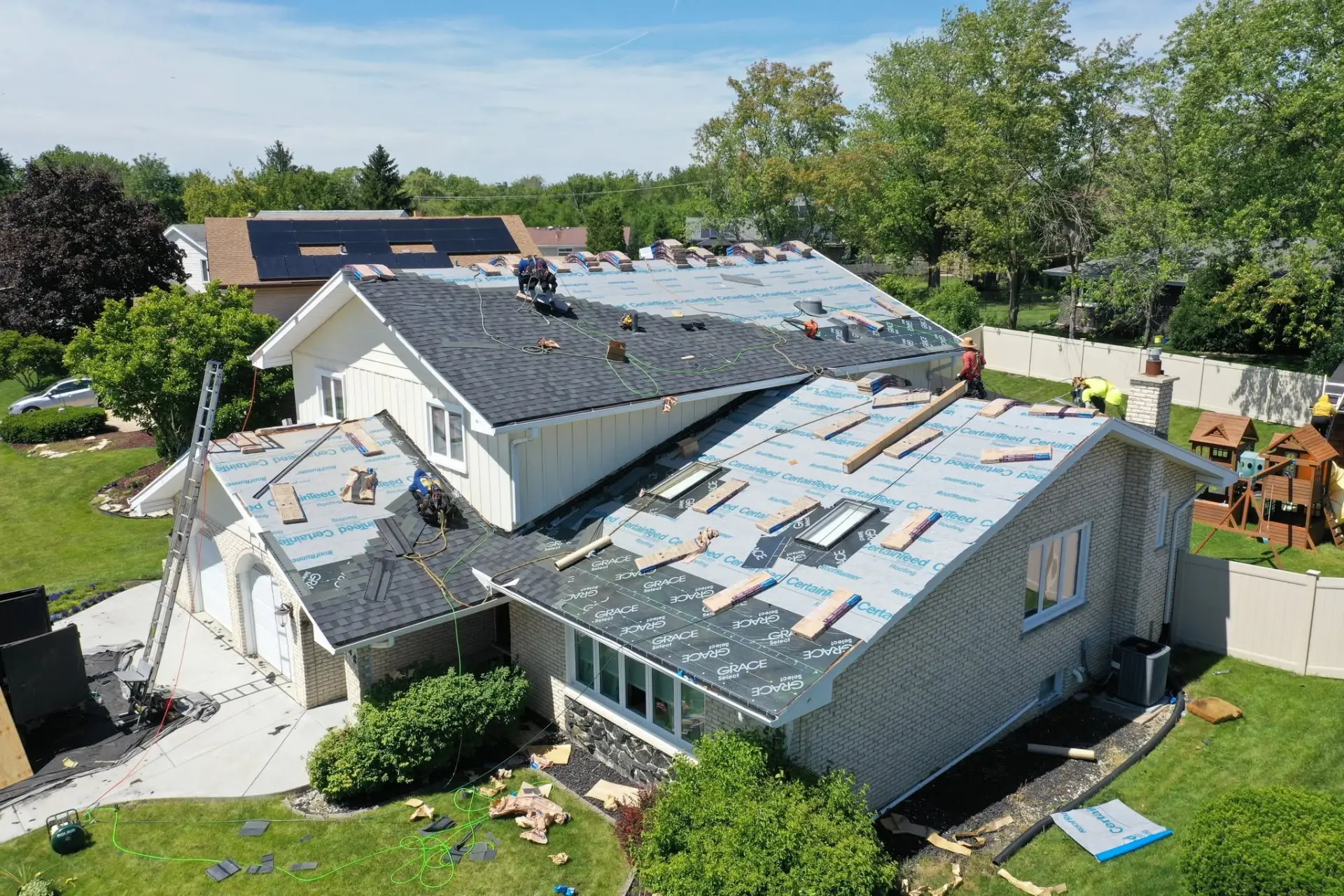 Roof replacement project completed by Horizon Restoration in Orland Park