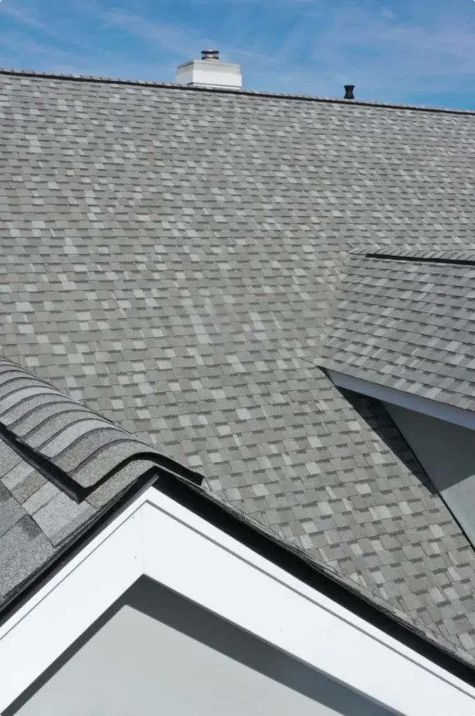 Asphalt shingle roof on a Chicago-area home